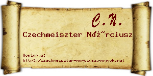 Czechmeiszter Nárciusz névjegykártya